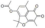 3-Hydroxy-2,2,5,8-tetramethyl-2H-naphtho[1,8-bc]furan-6,7-dione 3-acetate 结构式