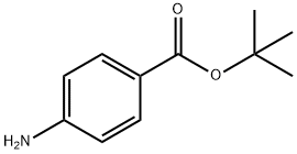 4-氨基苯甲酸叔丁酯 结构式