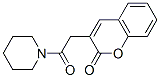 3-(2-Oxo-2-piperidinoethyl)coumarin 结构式