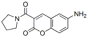 6-Amino-3-(pyrrolidin-1-ylcarbonyl)coumarin 结构式