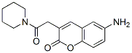 6-Amino-3-[(piperidinocarbonyl)methyl]coumarin 结构式