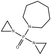 Bis(1-aziridinyl)(hexahydro-1H-azepin-1-yl)phosphine oxide 结构式