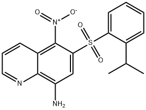 6-[[2-(1-甲基乙基)苯基]]磺酰基-5-硝基-8-喹啉胺 结构式