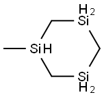 1-Methyl-1,3,5-trisilacyclohexane 结构式