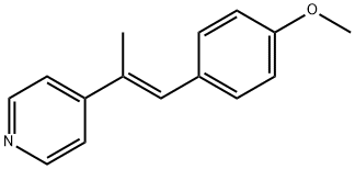 4-[2-(4-METHOXYPHENYL)-1-METHYLVINYL]PYRIDINE 结构式