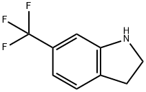 6-三氟甲基吲哚啉 结构式