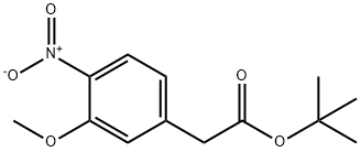 Benzeneacetic acid, 3-Methoxy-4-nitro-, 1,1-diMethylethyl ester 结构式