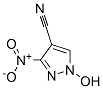 1H-Pyrazole-4-carbonitrile,  1-hydroxy-3-nitro- 结构式