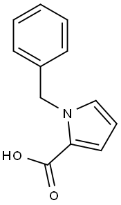 1-苄基-1H-吡咯-2-甲酸 结构式