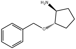 (1S,2S)-(+)-2-(苄氧基)环戊胺 结构式