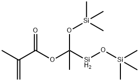 (甲基丙烯酰氧基甲基)双(三甲基硅氧基)甲基硅烷 结构式