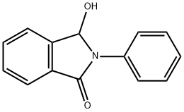2,3-二氢-3-羟基-2-苯基-1H-异吲哚-1-酮 结构式