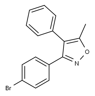 3-(4-BROMO-PHENYL)-5-METHYL-4-PHENYL-ISOXAZOLE 结构式