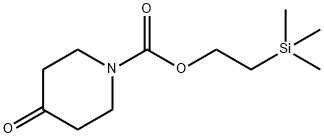 4-OXO-PIPERIDINE-1-CARBOXYLIC ACID 2-TRIMETHYLSILANYL-ETHYL ESTER 结构式