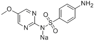 磺胺对甲氧嘧啶钠 结构式
