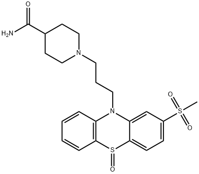 美托哌丙嗪亚砜 结构式