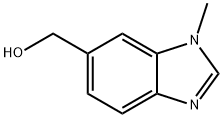 1-甲基-1H-苯并咪唑-6-甲醇 结构式