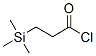 3-(Trimethylsilyl)propanoyl chloride 结构式