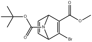 (1S,4R)-7-叔-丁基 2-甲基 3-溴-7-氮杂二环[2.2.1]庚-2,5-二烯-2,7-二甲酸基酯 结构式