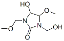 4-hydroxy-1-(hydroxymethyl)-5-methoxy-3-(methoxymethyl)imidazolidin-2-one  结构式