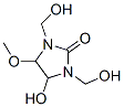 4-hydroxy-1,3-bis(hydroxymethyl)-5-methoxyimidazolidin-2-one 结构式