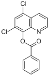 5,7-Dichloro-8-quinolinol benzoate (ester) 结构式