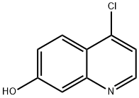 4-氯-7-羟基喹啉 结构式