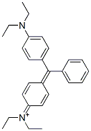 diethyl[4-[[4-(diethylamino)phenyl]phenylmethylene]-2,5-cyclohexadien-1-ylidene]ammonium 结构式