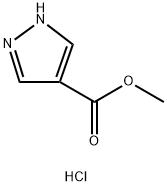 1H-吡唑-4-甲酸甲酯盐酸盐 结构式