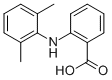 2-((2,6-二甲基苯基)氨基)苯甲酸 结构式