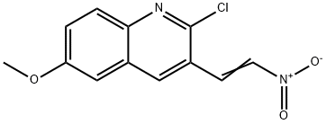 E-2-CHLORO-6-METHOXY3-(2-NITRO)VINYLQUINOLINE 结构式