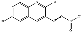 E-2,6-DICHLORO-3-(2-NITRO)VINYLQUINOLINE 结构式