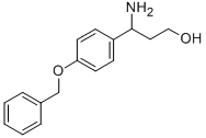 3-氨基-3-(4-(苄氧基)苯基)丙-1-醇 结构式