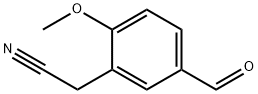 2-(5-FORMYL-2-METHOXYPHENYL)ACETONITRILE 结构式