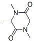 2,5-Piperazinedione,1,3,4-trimethyl-(9CI) 结构式