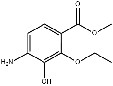 Benzoic acid, 4-amino-2-ethoxy-3-hydroxy-, methyl ester (9CI) 结构式