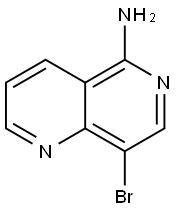 8-BROMO-[1,6]NAPHTHYRIDIN-5-YLAMINE CAS号:1820686-20-1 结构式