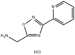 (3-(PYRIDIN-2-YL)-1,2,4-OXADIAZOL-5-YL)METHANAMINE HYDROCHLORIDE 结构式