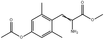 Methyl (2Z)-3-[4-(acetyloxy)-2,6-dimethylphenyl]-2-aminoprop-2-enoate 结构式