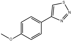 4-(4-甲氧基苯基)-1,2,3-噻重氮 结构式