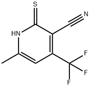 2-巯基-6-甲基-4-(三氟甲基)烟腈 结构式