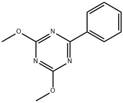 2,4-二甲氧基-6-苯基-1,3,5-三嗪 结构式