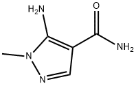 5-氨基-1-甲基吡唑-4-甲酰胺 结构式