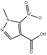 1-甲基5-硝基-1H-吡唑-4-羧基 酸 结构式