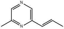 2-Methyl-6-[(E)-1-propenyl]pyrazine 结构式