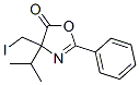5(4H)-Oxazolone,  4-(iodomethyl)-4-(1-methylethyl)-2-phenyl- 结构式