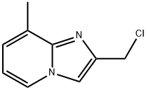 2-(氯甲基)-8-甲基咪唑并[1,2-A]吡啶 HCL 0.87H2O 结构式