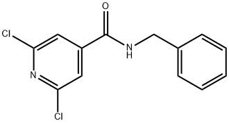 N4-苄基-2,6-二氯异烟酰胺 结构式