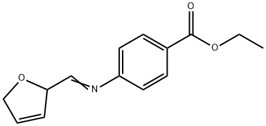 Ethyl 4-(((2,5-dihydro-2-furanyl)methylene)amino)benzoate 结构式