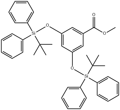 3,5-双(二苯叔丁硅氧基)苯甲酸甲酯 结构式